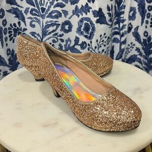 Gold Glitter Women's Shoes